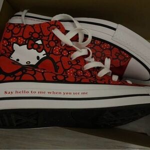 Converse Red Hello Kitty High-Top Sneakers